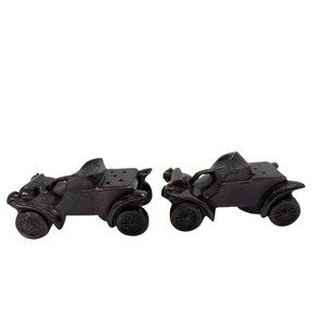 Vintage 1904 Oldsmobile GW Metal Salt & Pepper Shakers Made in Japan